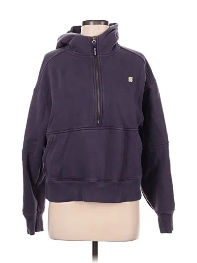 Pre-owned Peloton Zip Up Hoodie In Purple