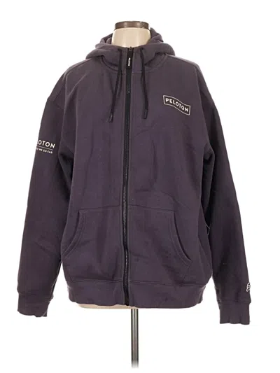 Pre-owned Peloton Zip Up Hoodie In Purple