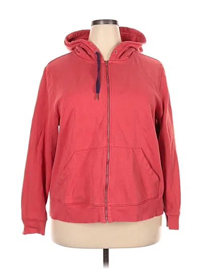 Pre-owned Peloton Zip Up Hoodie In Red