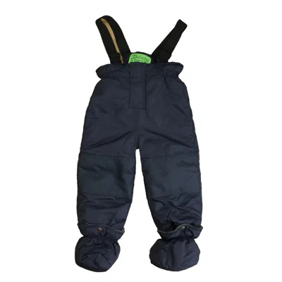 Pre-owned Peluche & Tartine Kids' Boys Navy Snow Pants In Blue