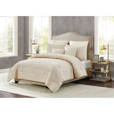 Pem America 7 Piece Comforter Set In Beige