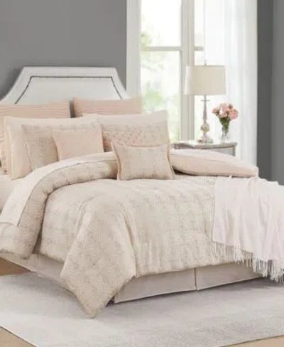 Pem America Art Deco 14 Pc. Comforter Set In Neutral Multi