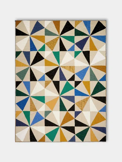 Pemberton Qwilts Alhambra Shoeman's Puzzle Patchwork Quilt (94in/2.4m)  Abask Luxury Gift In Animal Print