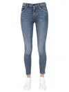 Pence 1979 Denim Skinny Mid Rise Jeans In Blue