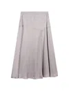 Pence A-line Fabric Midi Skirt In Multi