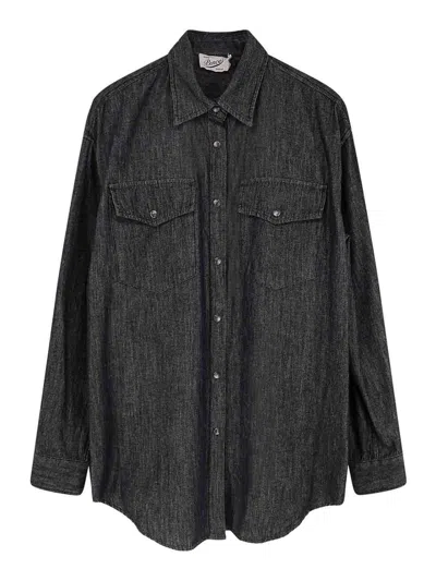 Pence Black Denim Shirt
