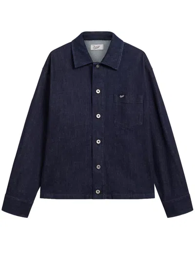 Pence Dark Indigo Tommy Denim Cotton Jacket In Multi