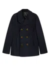 Pence Double-breasted Blazer In Blue