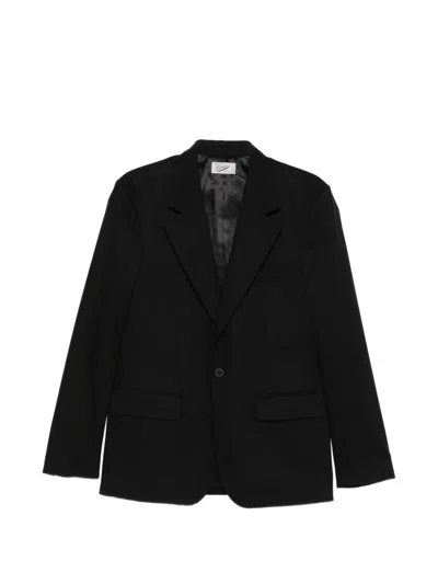 Pence Gabriel Notched-lapel Single-breasted Blazer In Black