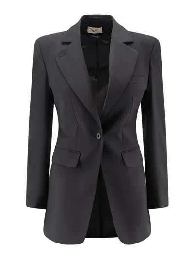 Pence Isabella Blazer In Virgin Wool In Black