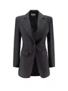 Pence Isabella Virgin Wool Blazer In Black
