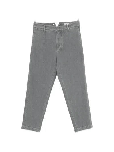 Pence Liam Belt-loops Jeans In Gray