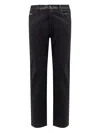Pence Rico Viscose Blend Trousers In Black