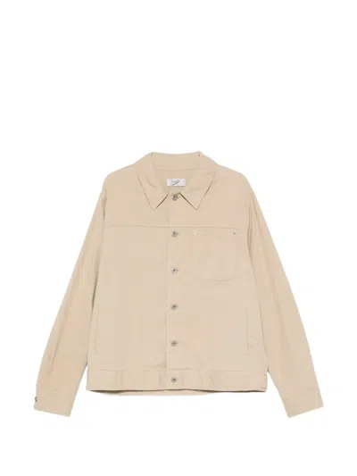 Pence Logo-patch Shirt Jacket In Pink