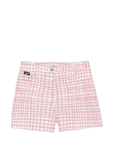 Pence Luna Vichy-pattern Shorts In Multi