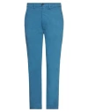 Pence Man Pants Azure Size 28 Cotton, Elastane In Blue
