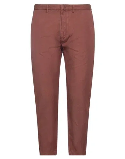 Pence Man Pants Brown Size 30 Cotton, Linen
