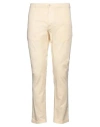Pence Man Pants Cream Size 34 Cotton, Elastane In White