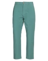 Pence Man Pants Light Green Size 32 Cotton, Elastane In Green