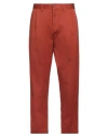 Pence Man Pants Rust Size 32 Cotton In Red