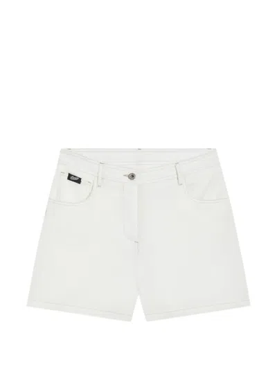 Pence Patch Pocket Shorts In White