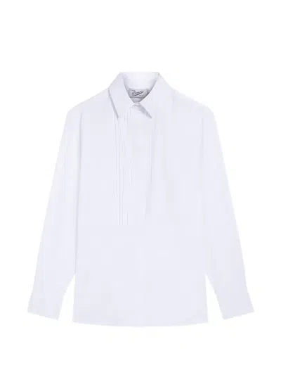 Pence Pleated Shirt In White