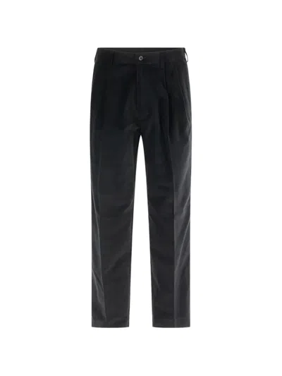 Pence Pleated Tailored Trousers In Black