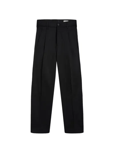 Pence Black Alain Tailored Straight Leg Trousers