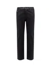 Pence Rico Viscose Blend Trousers In Black