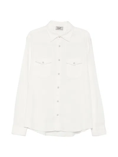 Pence Samu Press-stud Fastening Shirt In White