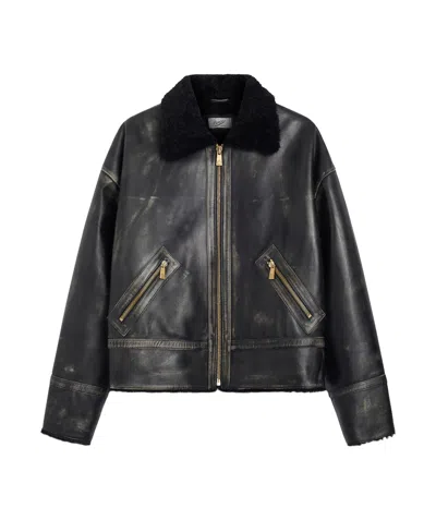 PENCE SHEARLING-COLLAR JACKET