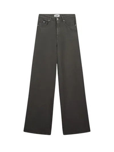 Pence Wide-leg Five-pocket Pants With Relaxed Fit