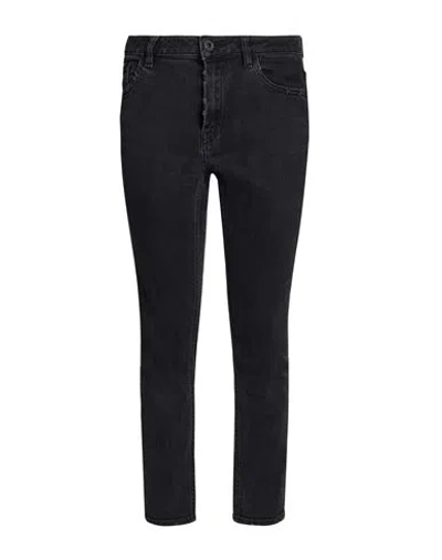 Pence Woman Jeans Black Size 25 Cotton, Elastane