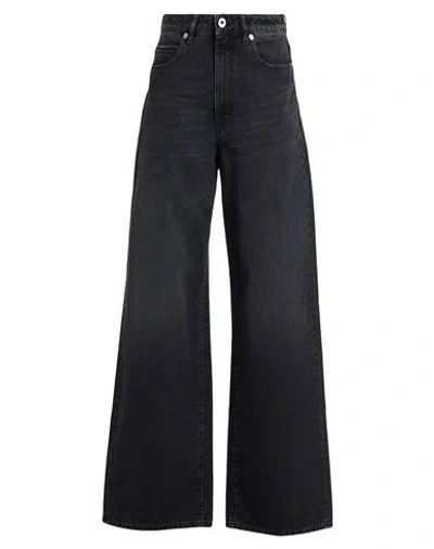 Pence Woman Jeans Black Size 30 Polyester, Cotton