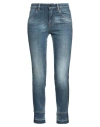 Pence Woman Jeans Blue Size 28 Cotton, Elastane In Blue