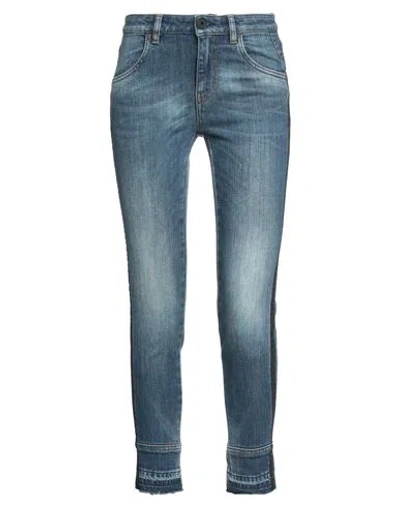 Pence Woman Jeans Blue Size 28 Cotton, Elastane