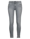 Pence Woman Denim Pants Grey Size 29 Cotton, Elastane In Grey