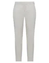 Pence Woman Pants Light Grey Size 4 Cotton, Elastane