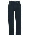 Pence Woman Pants Midnight Blue Size 29 Cotton, Elastane In Blue