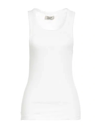 Pence Woman Tank Top White Size L Cotton