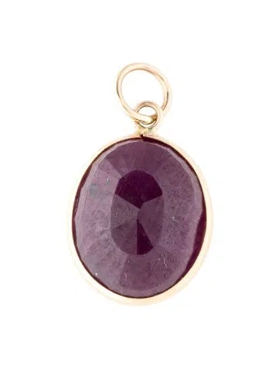 Pre-owned Pendant 10k 4.50ct Ruby  In Multi