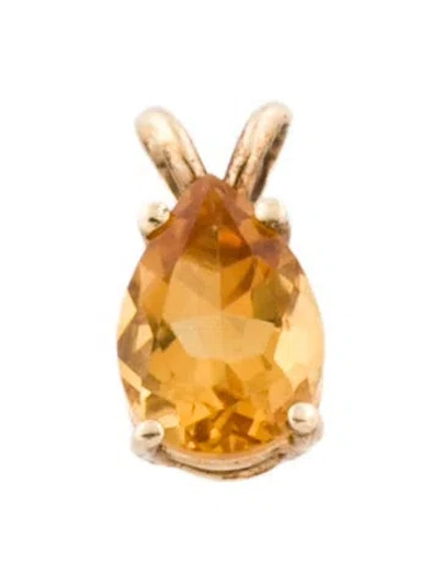 Pre-owned Pendant 10k Citrine  In Multi