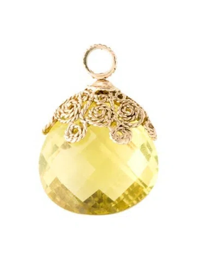Pre-owned Pendant 10k Citrine  In Multi