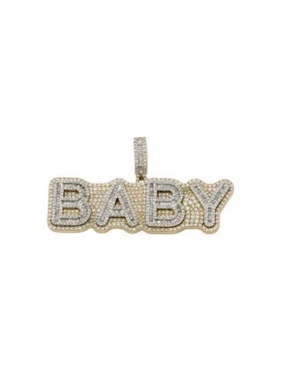 Pre-owned Pendant 10k Diamond "baby" , 2.75" In Multi
