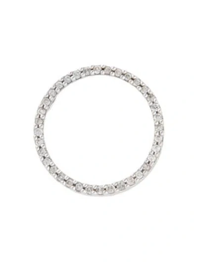 Pre-owned Pendant 10k Diamond Circle  In Multi