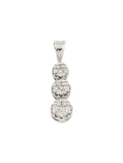 Pre-owned Pendant 10k Diamond Drop  In Multi