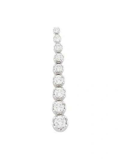 Pre-owned Pendant 10k Diamond Graduated  In Multi