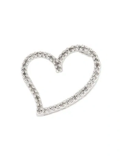 Pre-owned Pendant 10k Diamond Heart  In Multi