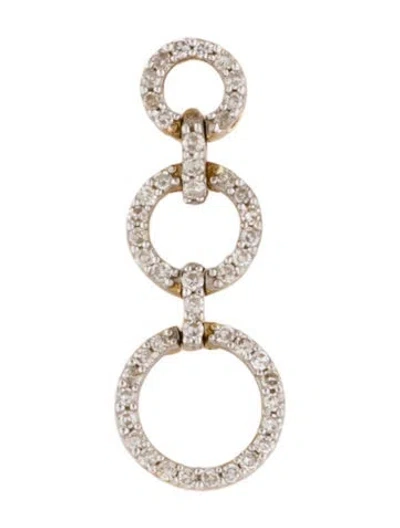 Pre-owned Pendant 10k Diamond  In Multi