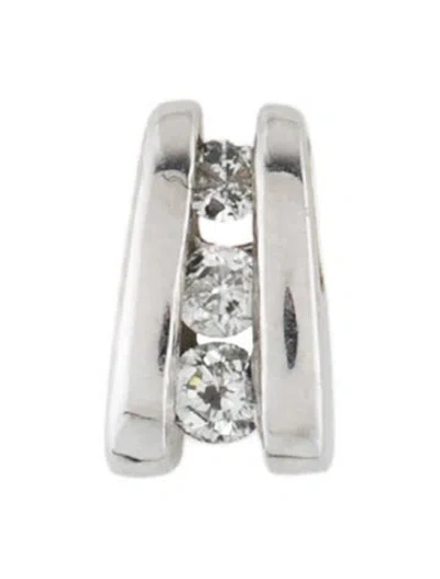 Pre-owned Pendant 10k Diamond  In Multi